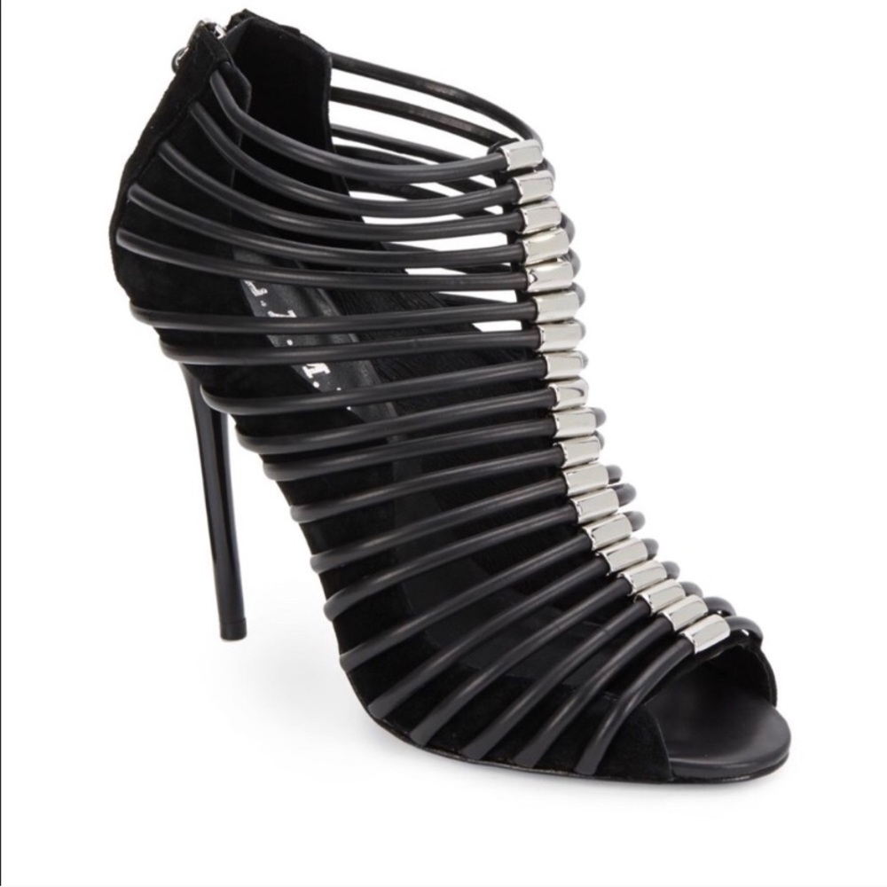 L.A.M.B. Walcot High Heel Leather Sandal